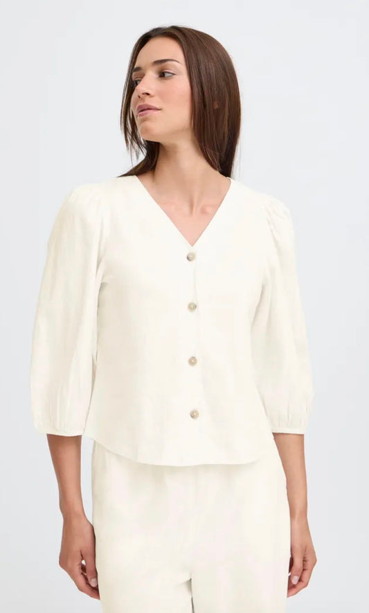 B YOUNG FALAKKA PUFF SHIRT 20818822 MARSHMALLOW
