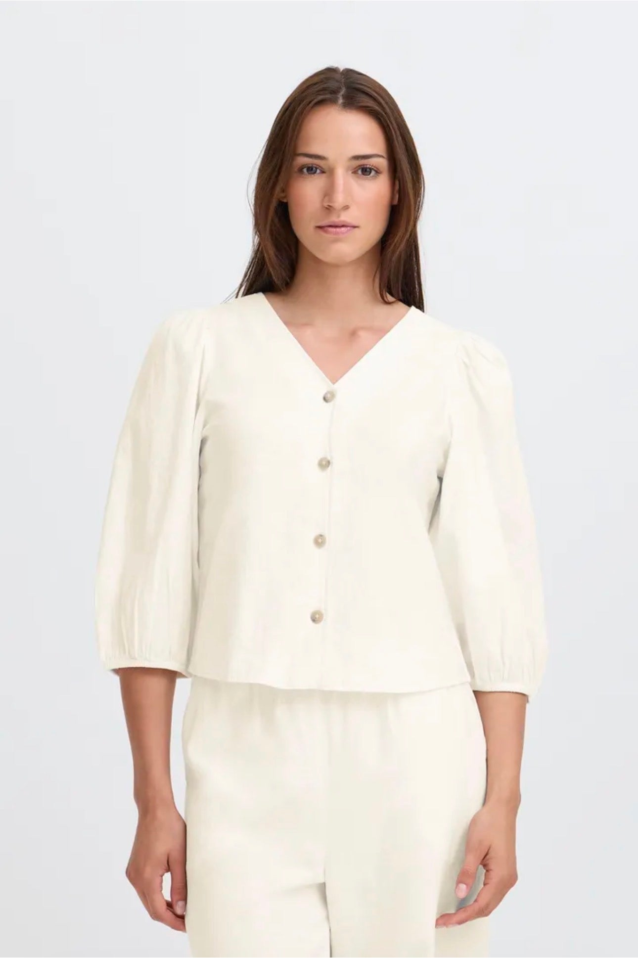 B YOUNG FALAKKA PUFF SHIRT 20818822 MARSHMALLOW