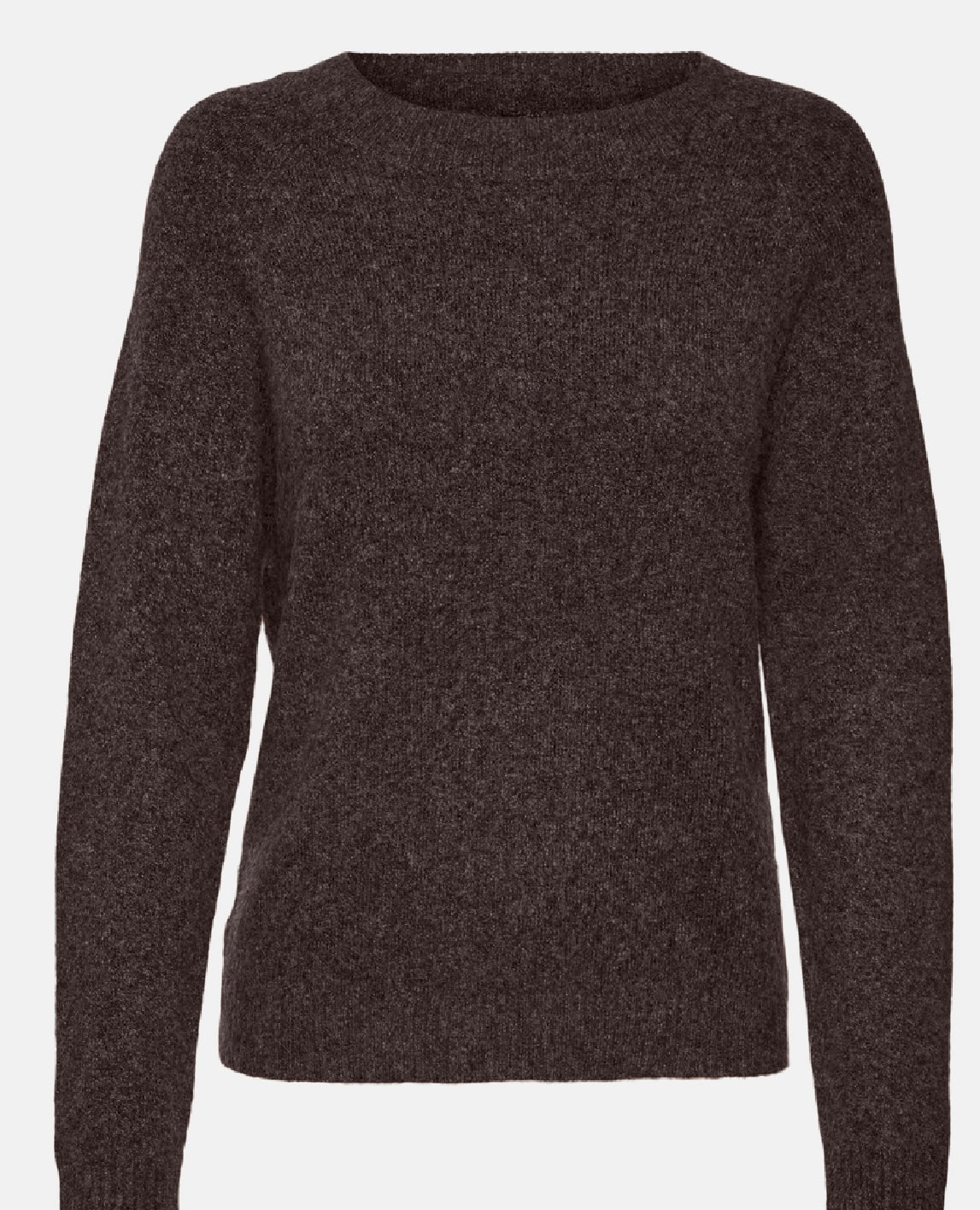 VERO MODA DOFFY LS O NECK JUMPER CHOCOLATE TORTE