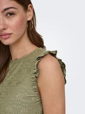 ONLY SMILLA SLEEVELESS FRILL TOP 15371959 MERMAID/ JO SMILLA