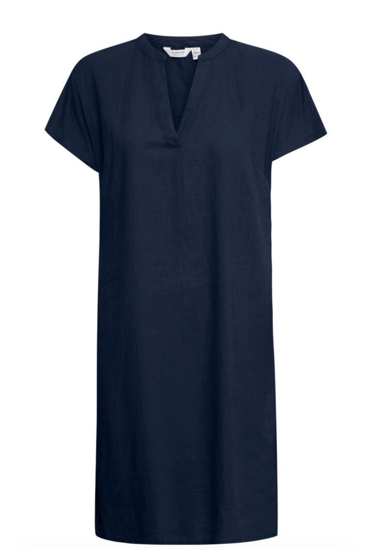 B YOUNG FALAKKA V NECK DRESS 20811336 COPENHAGEN NIGHT