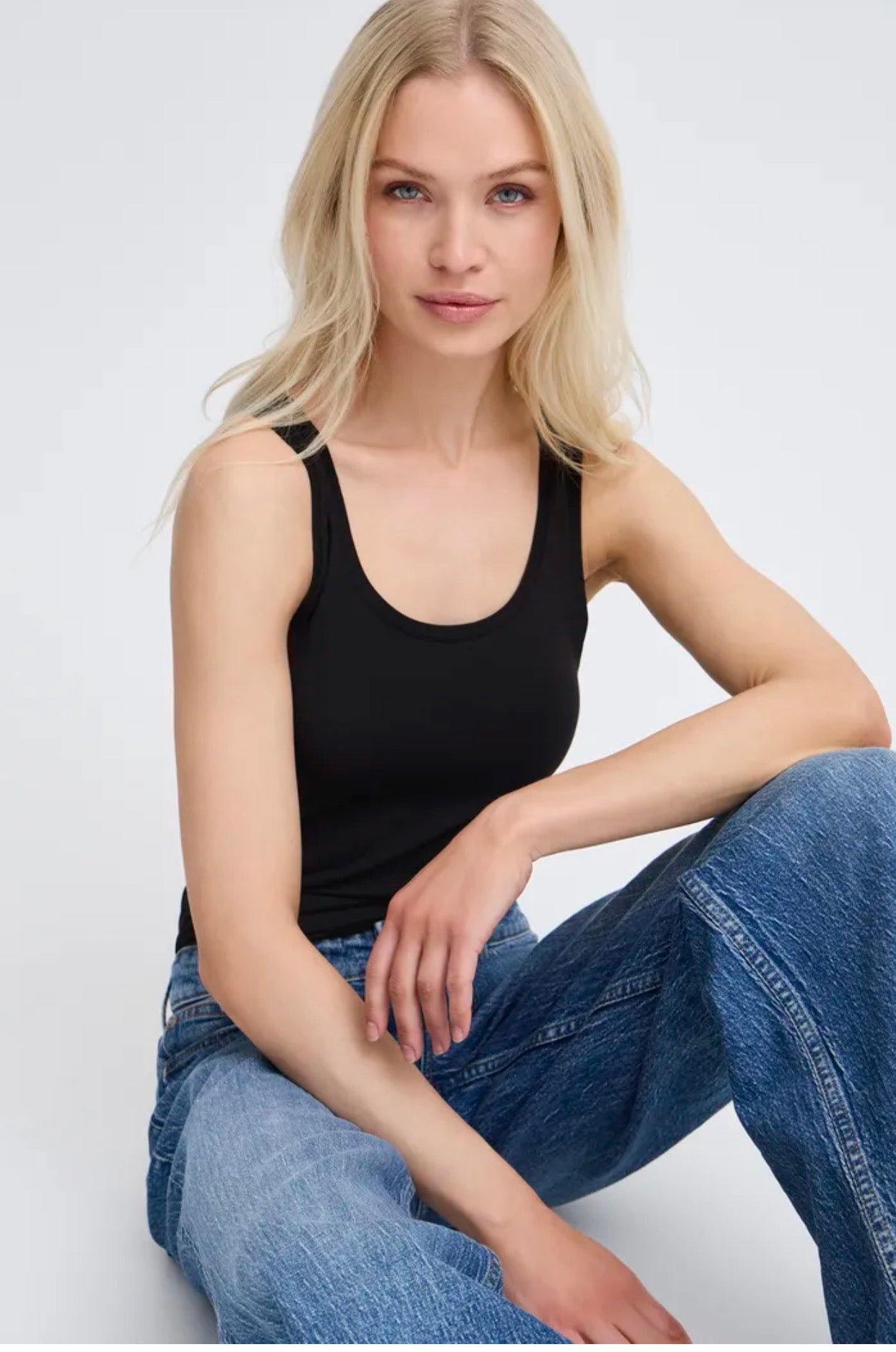 B YOUNG PAMILA VEST TOP 20801991 BLACK