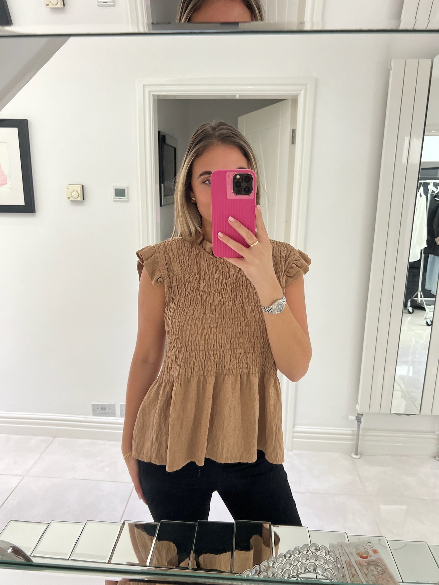 Emily Shirred Top