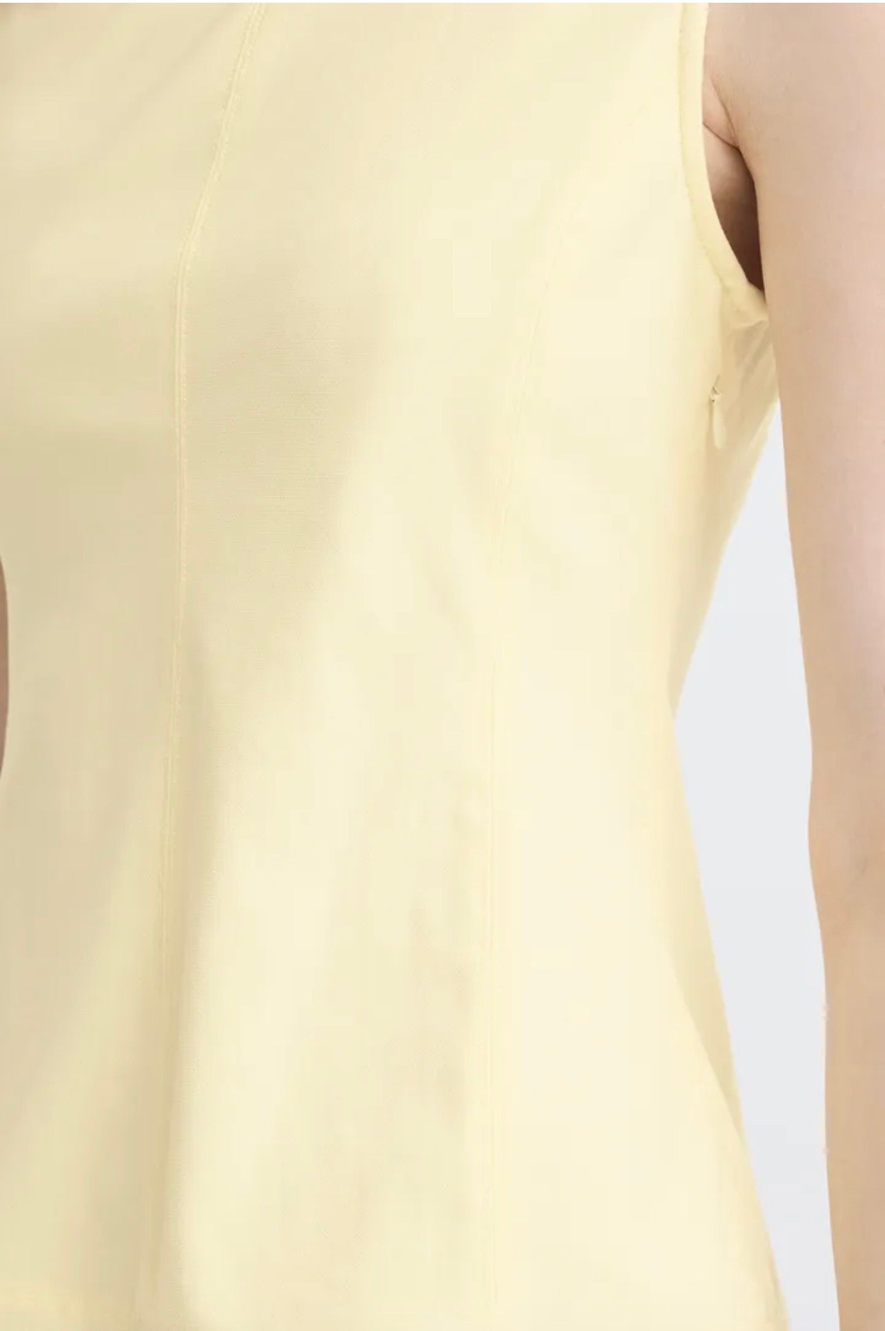 ICHI KATE DENIM SLEEVELESS TOP 20125796 ALMOND OIL
