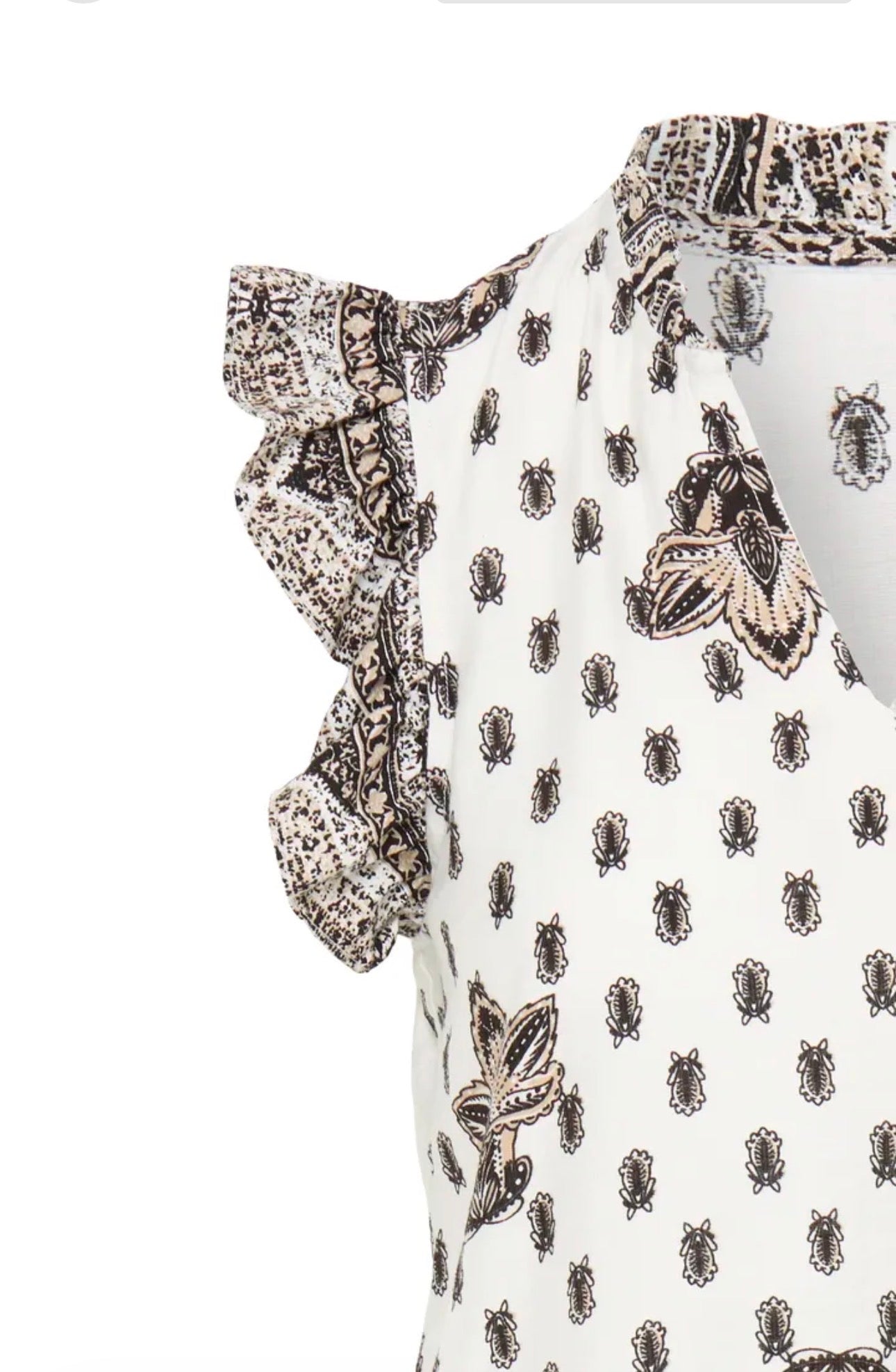 B YOUNG IKAIA BOHO BLOUSE 20819070 METEORITE