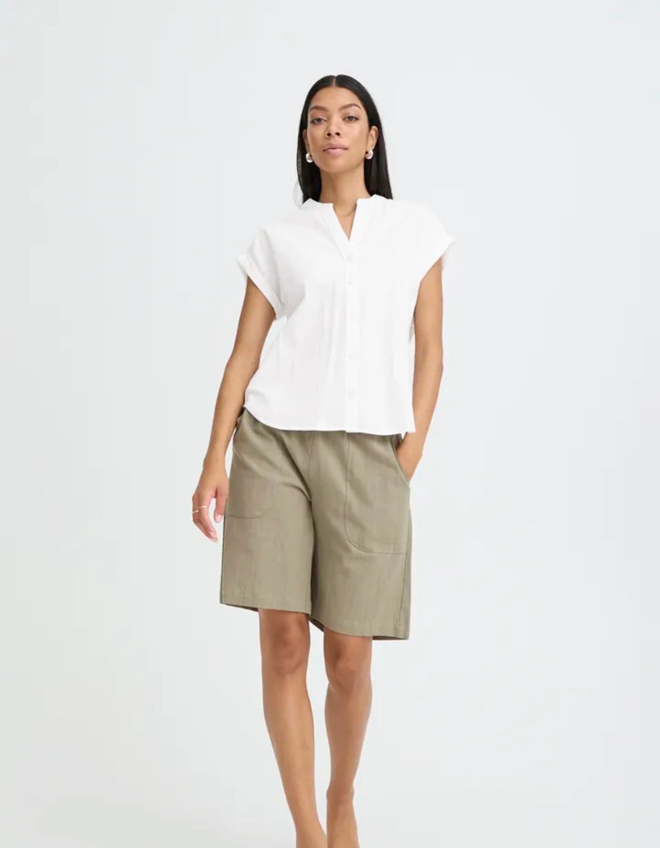 B YOUNG ELLANA SHIRT 20818987 OPTICAL WHITE