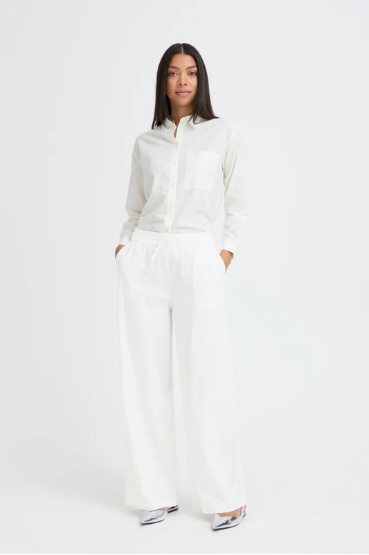 B YOUNG ELLANA PANTS 20818986 OPTICAL WHITE