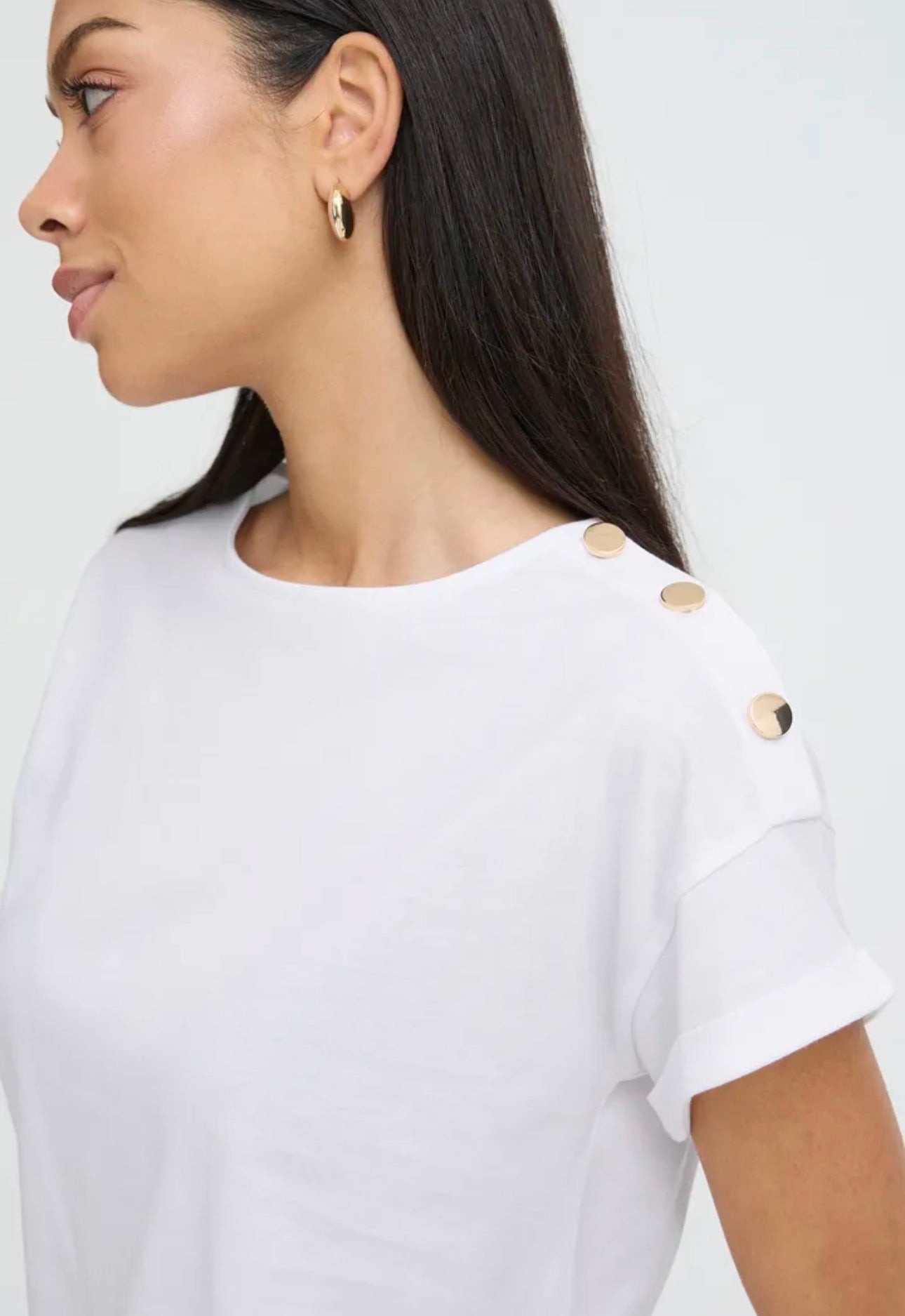 B YOUNG SILANY T-SHIRT 20818975 OPTICAL WHITE