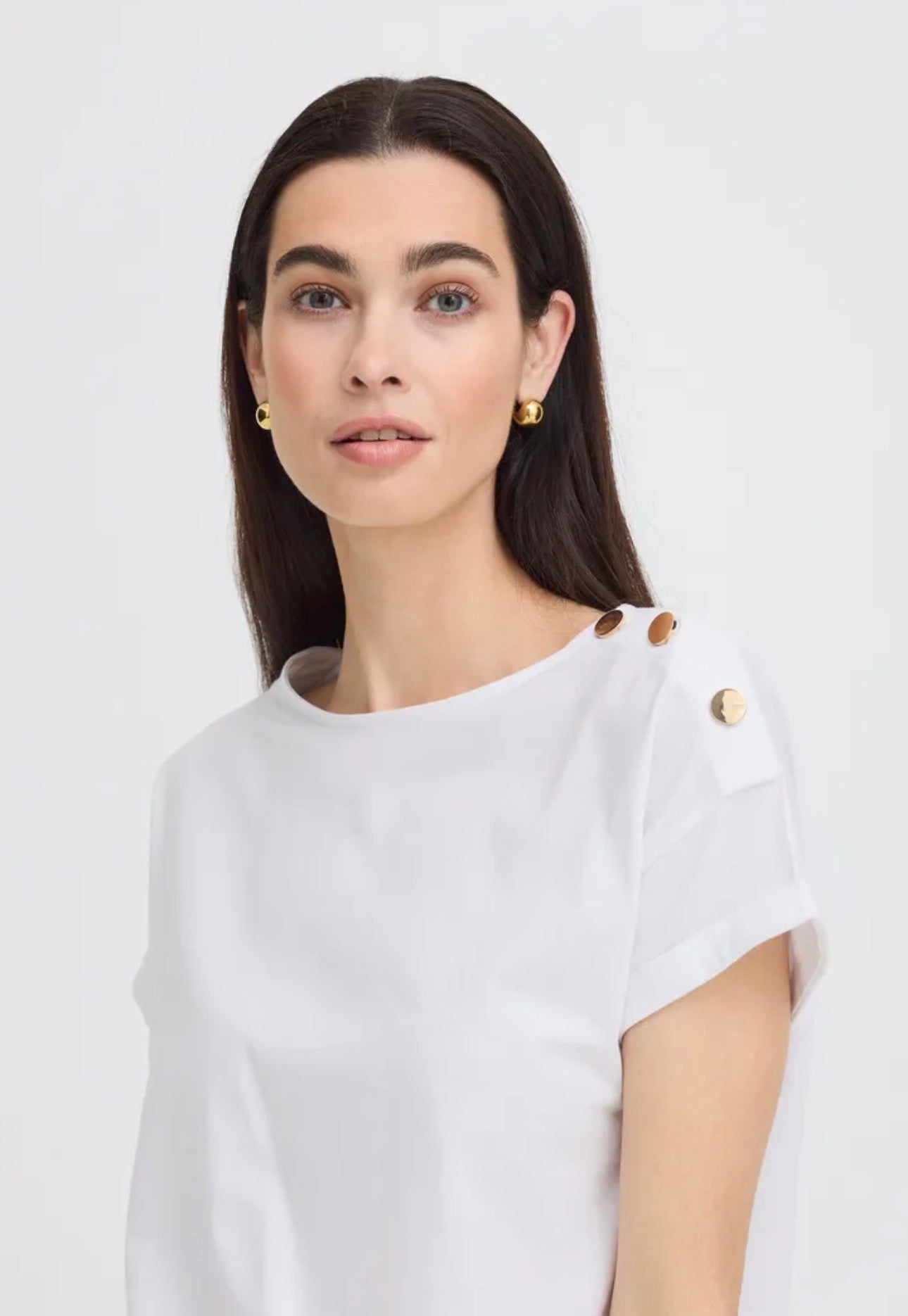 B YOUNG SILANY T-SHIRT 20818975 OPTICAL WHITE