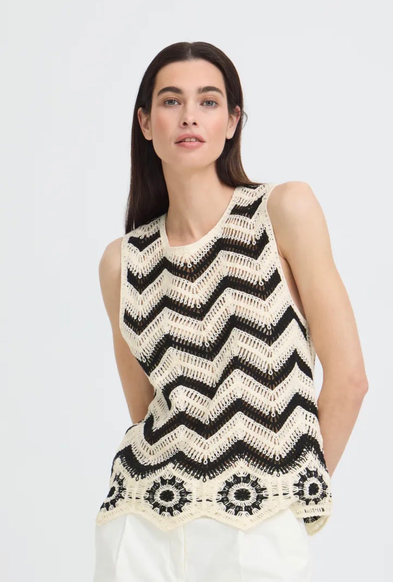 B YOUNG OESRA SLIPOVER 20818942 BIRCH STRIPE