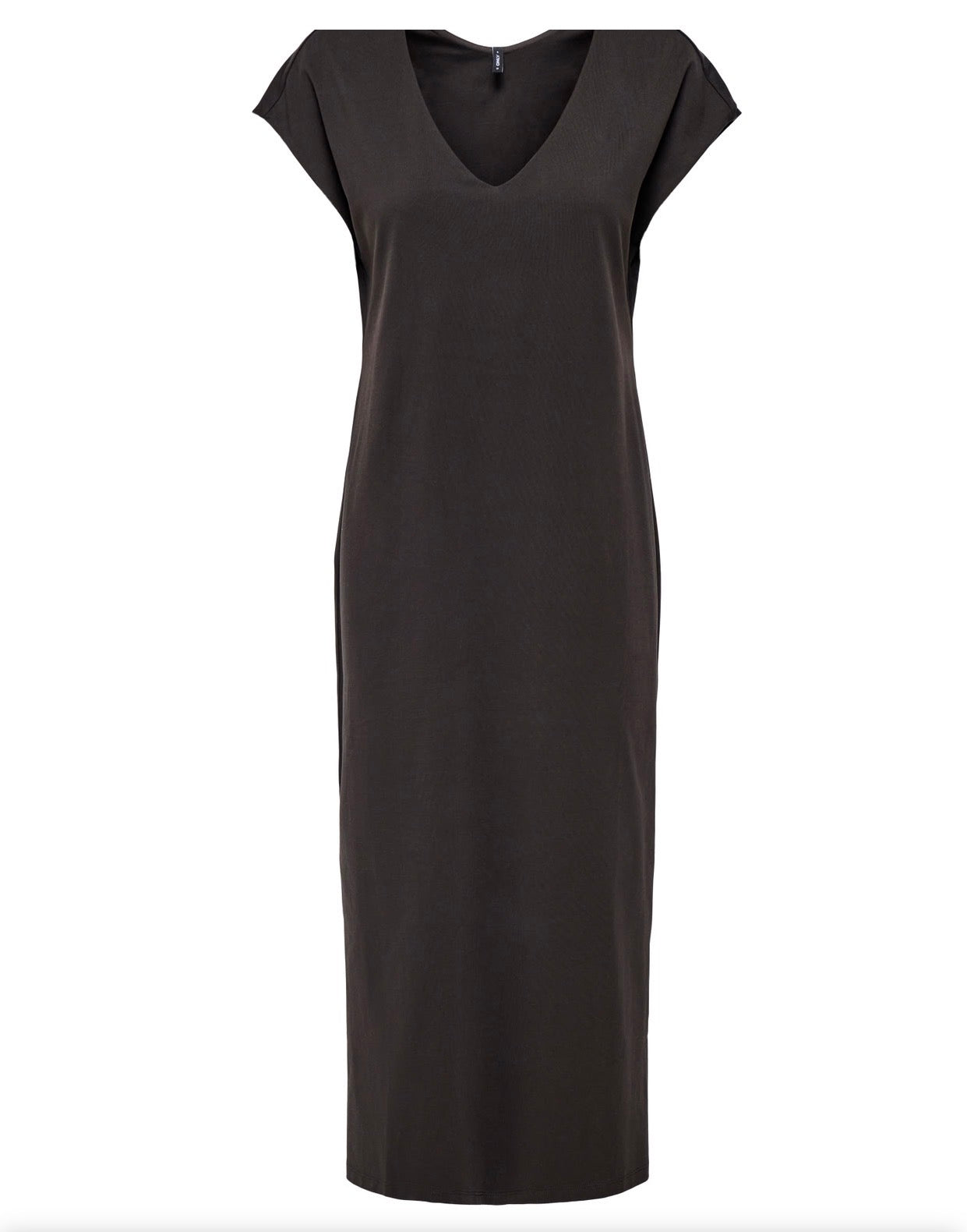 ONLY MARA SS T-SHIRT DRESS in CHOCOLATE TORTE
