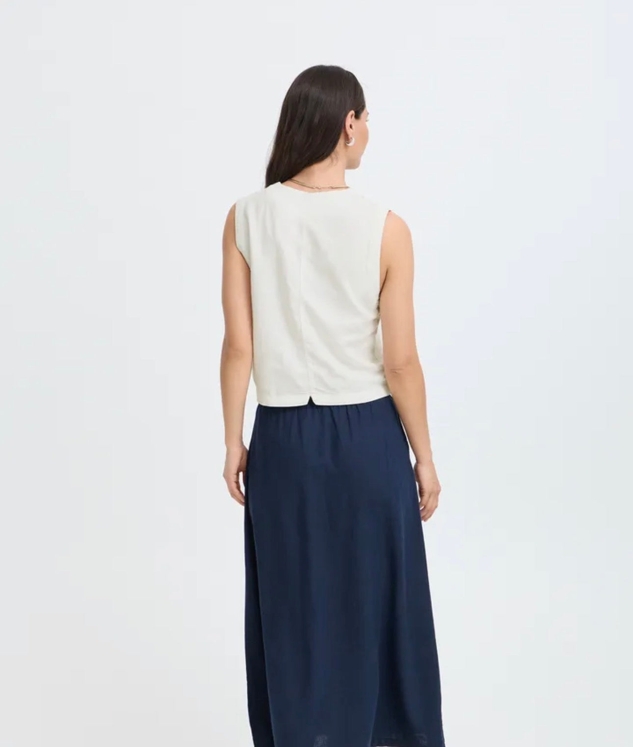 B YOUNG FALAKKA WAISTCOAT MARSHMALLOW
