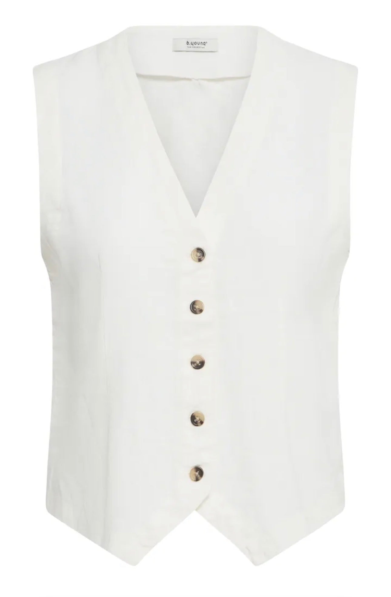 B YOUNG FALAKKA WAISTCOAT MARSHMALLOW