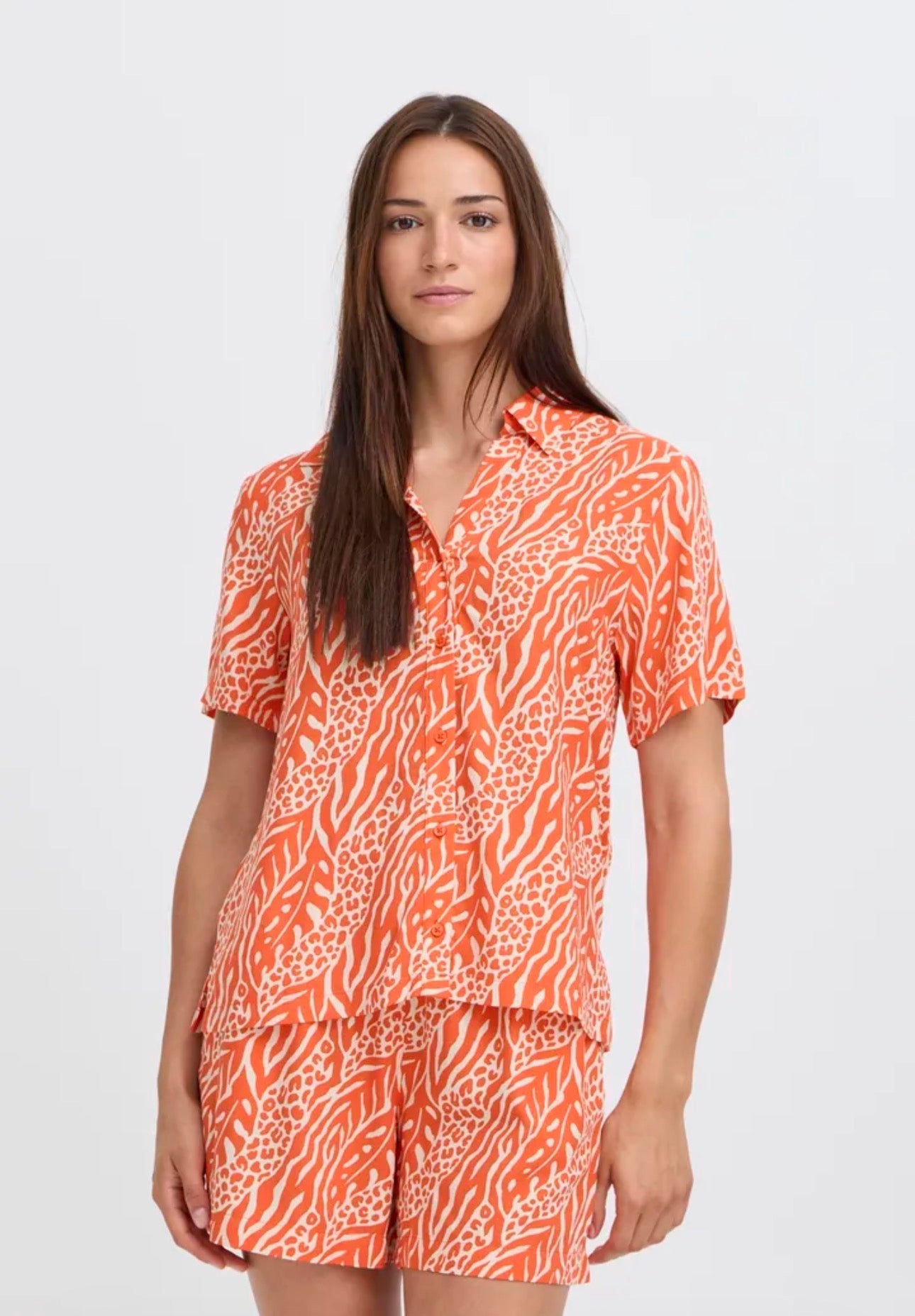 B YOUNG JOELLA SHIRT in NATURE VIBES FIESTA