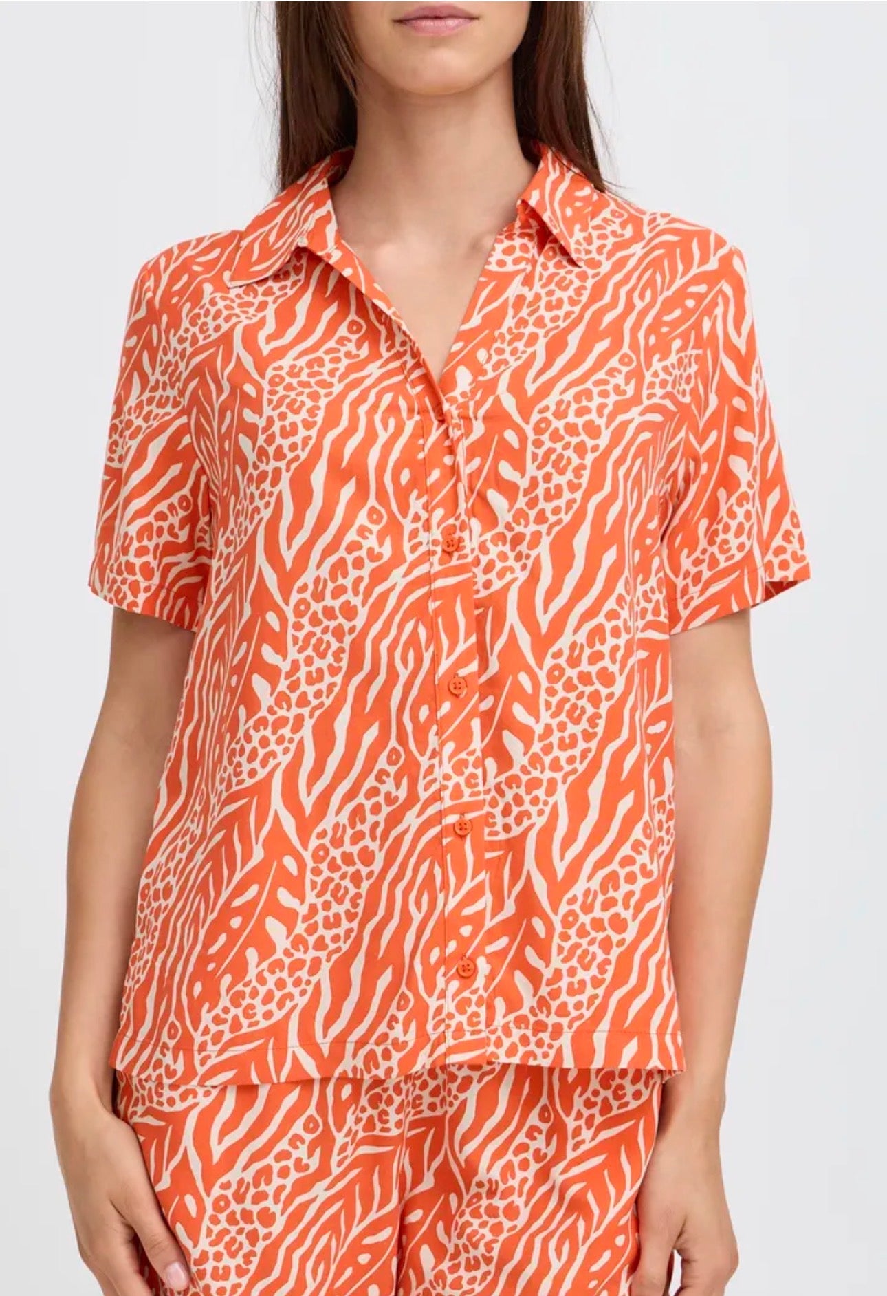 B YOUNG JOELLA SHIRT in NATURE VIBES FIESTA