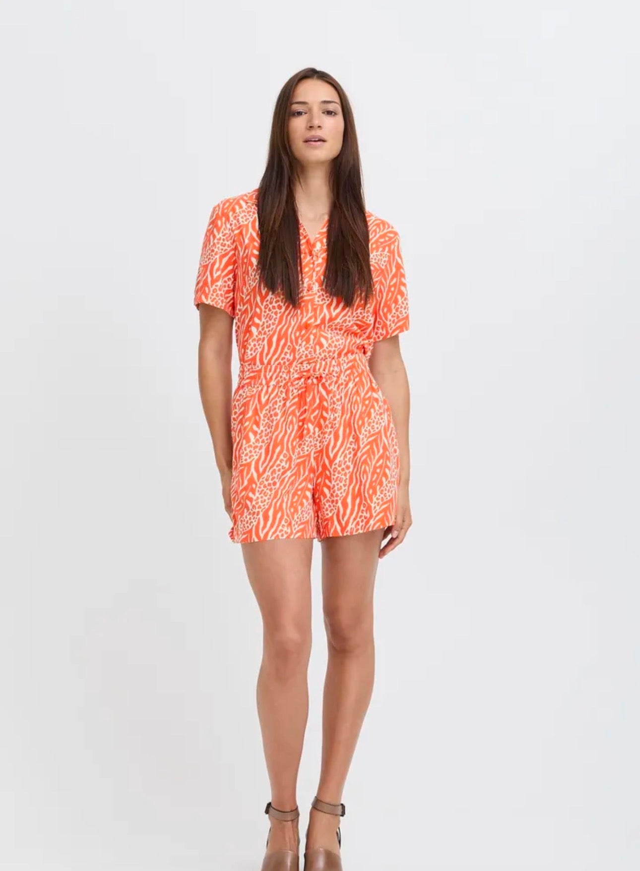 B YOUNG JOELLA SHORTS in NATURE VIBES FIESTA