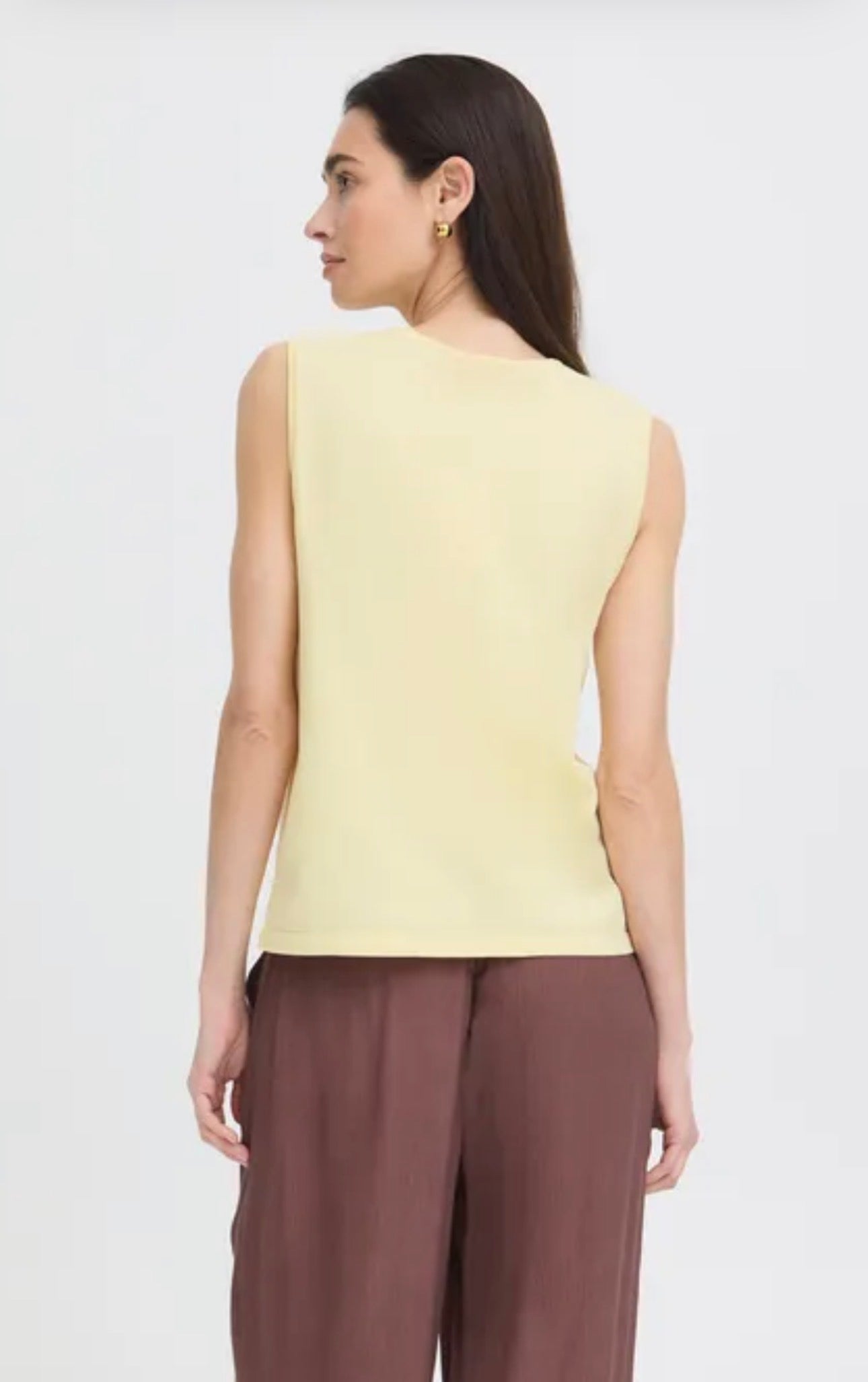 B YOUNG MMORLA SLEEVELESS TOP in FLAN