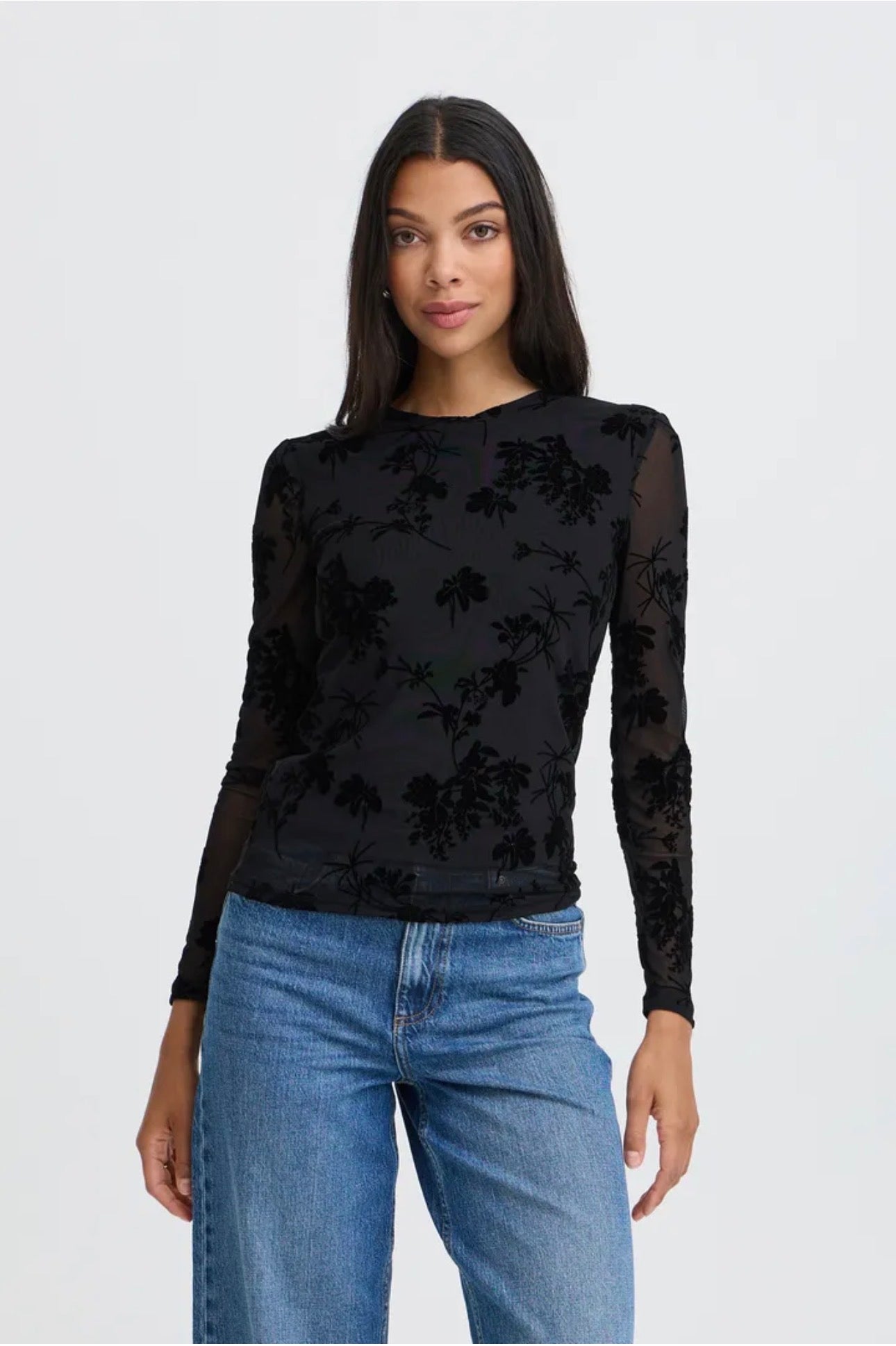 B YOUNG RIMESHA LS TOP IN METEORITE BLACK
