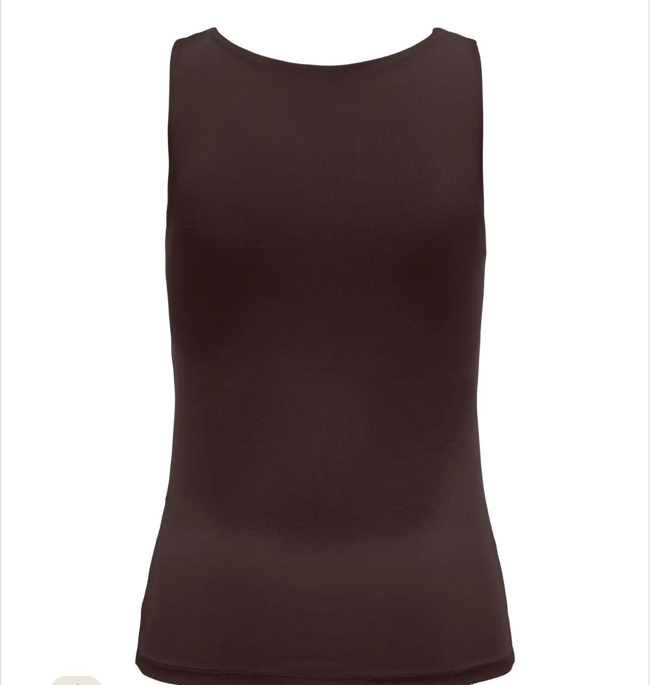 ONLY LONE SLEEVELESS 2- WAY TOP CHOCOLATE TORTE