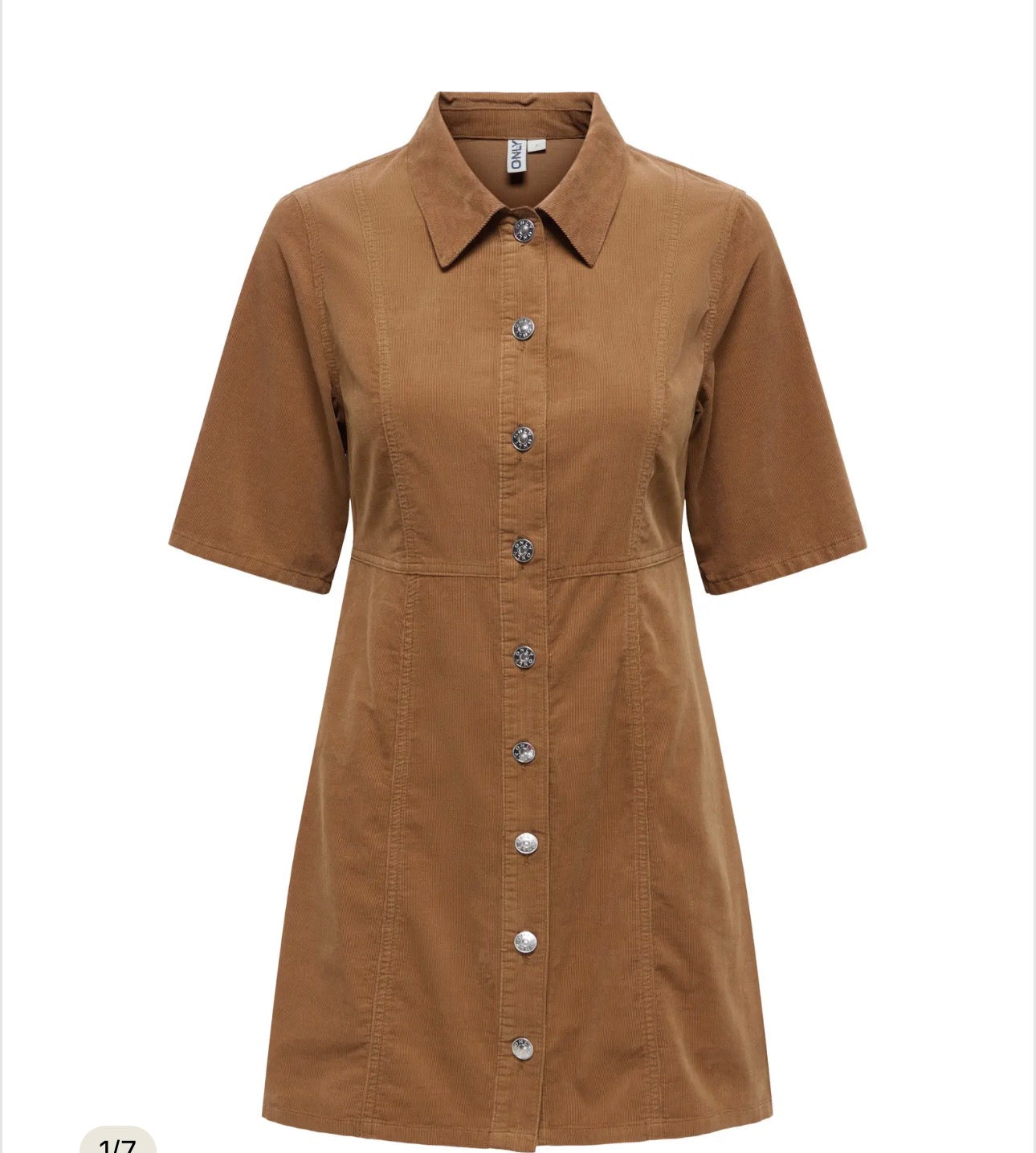 ONLY LAIME 2/4 SHORT CORD DRESS BISON
