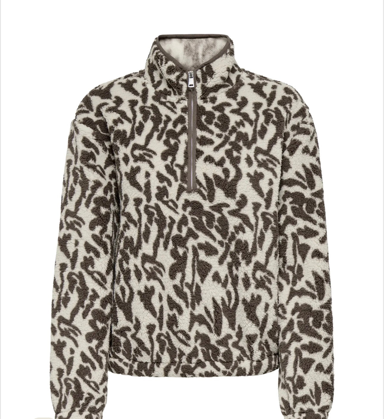ONLY NEW DALLAS LS HIGHNECK ZIP TOP - BRACKEN DALLAS