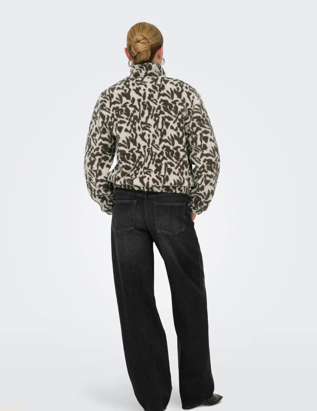 ONLY NEW DALLAS LS HIGHNECK ZIP TOP - BRACKEN DALLAS