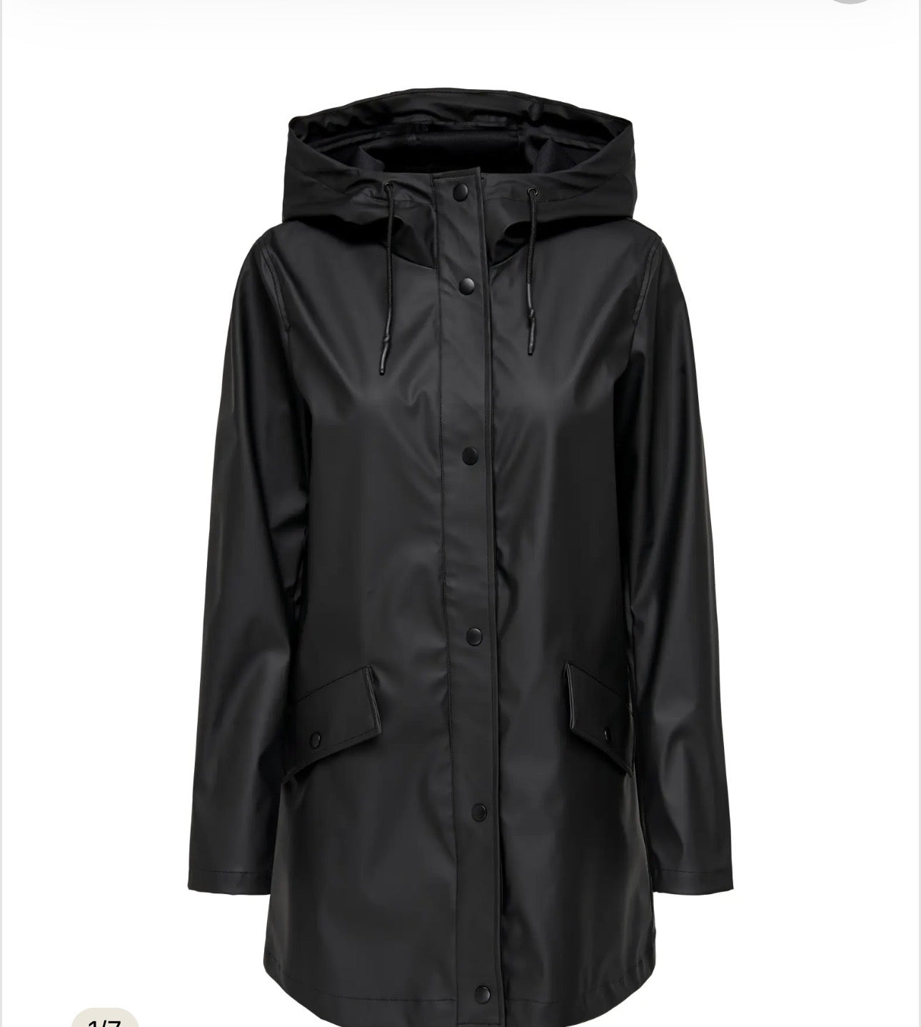 ONLY LELISA RAINCOAT BLACK