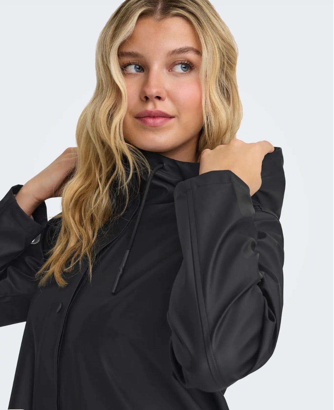 ONLY LELISA RAINCOAT BLACK