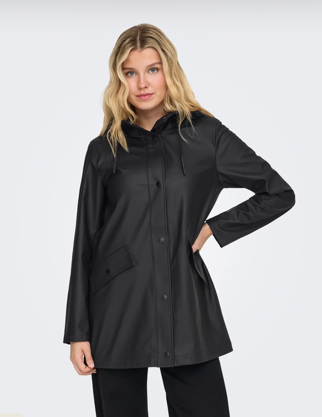 ONLY LELISA RAINCOAT BLACK