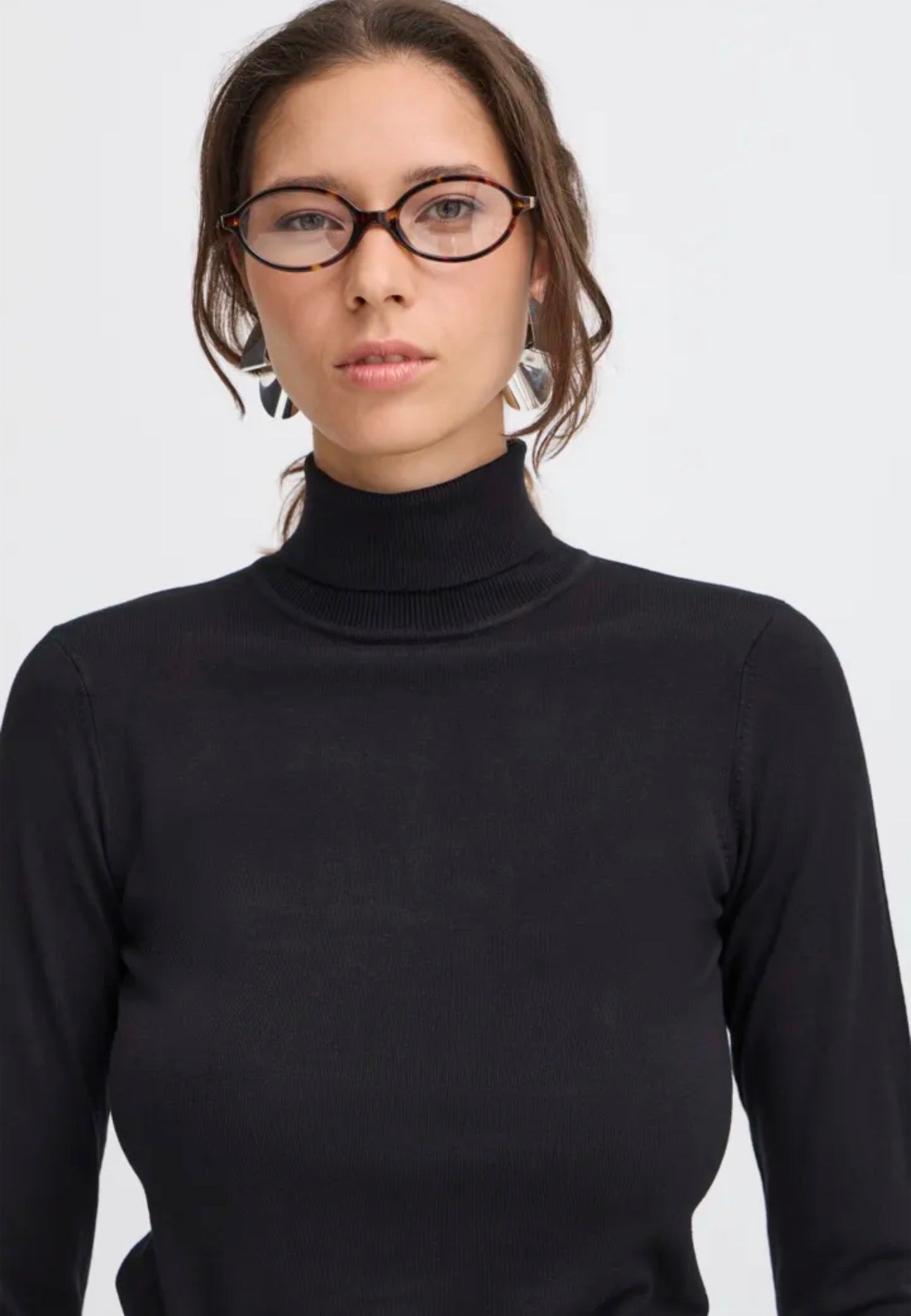 B YOUNG MMORLA ROLLNECK - BLACK