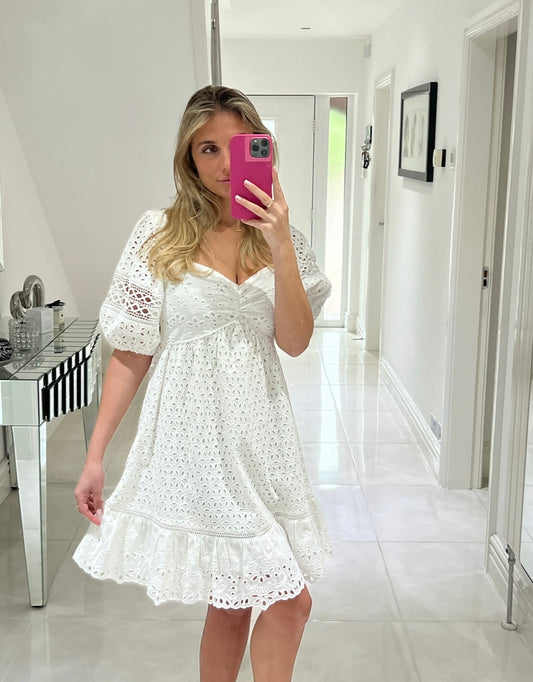 French Connection White Summer Dress