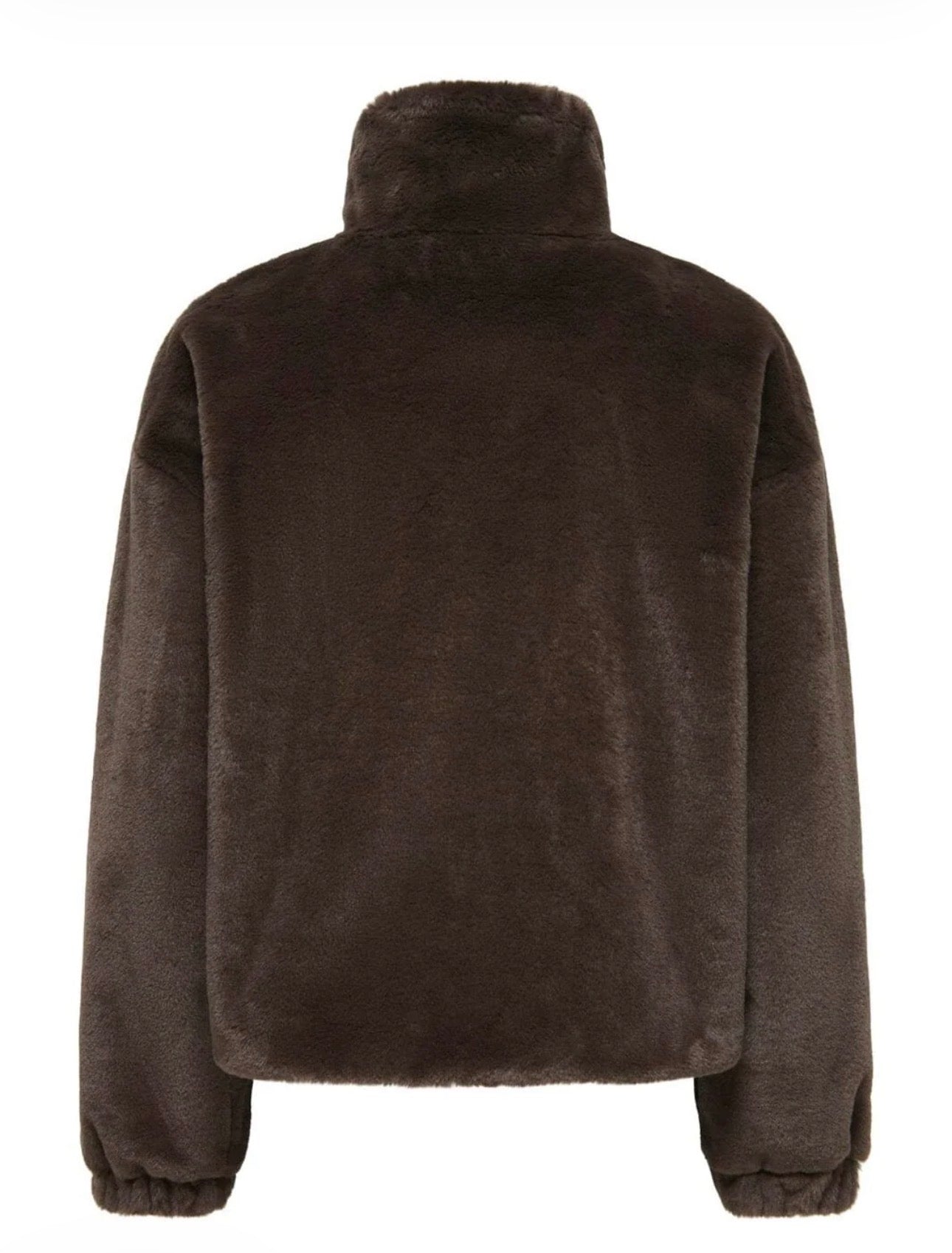 ONLY DANA SOL FAUX FUR JACKET - DEMITASSE / CHOCOLATE