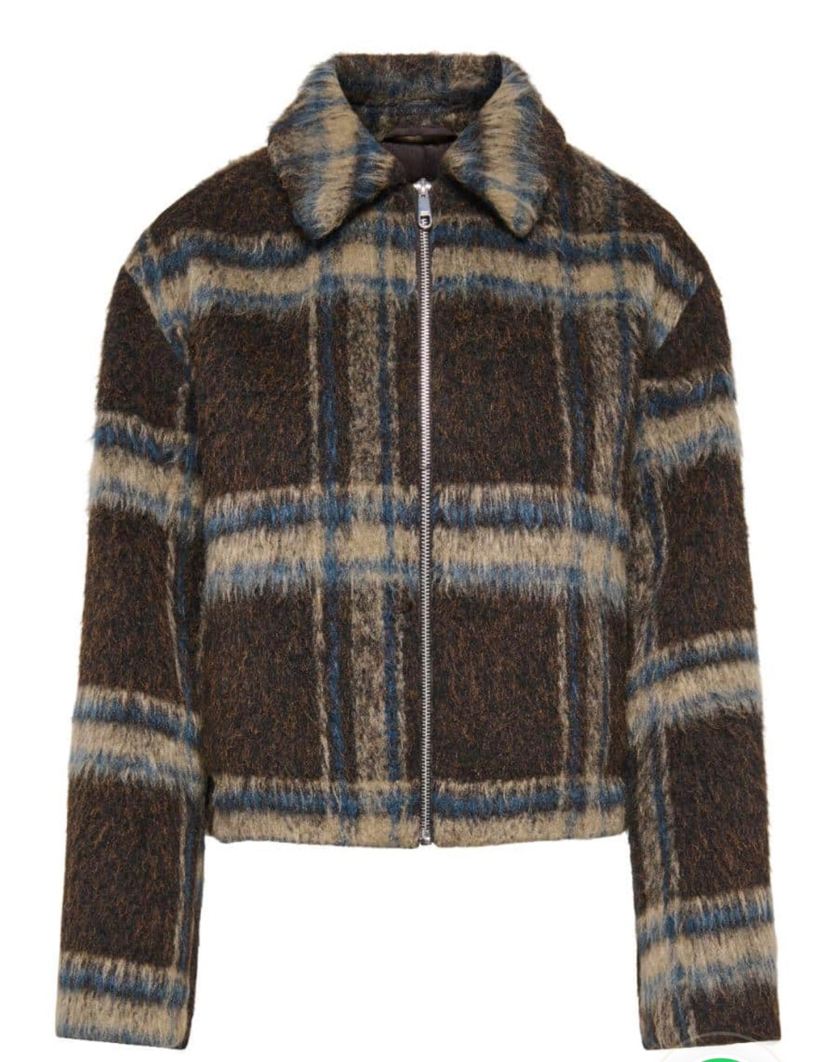 ONLY KATE CHECK JACKET - COFFEE BEAN