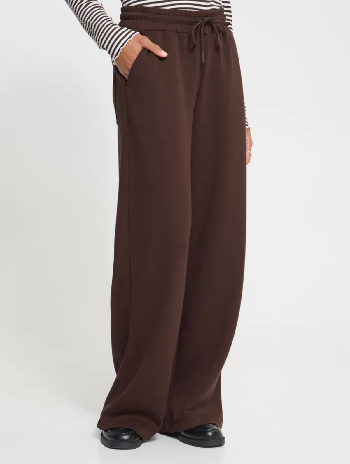 ICHI COZY PANTS - CHICORY COFFEE