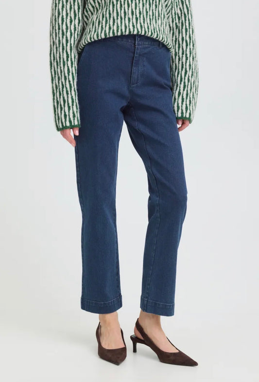 B YOUNG DIXI STRAIGHT JEANS - BLUE DENIM