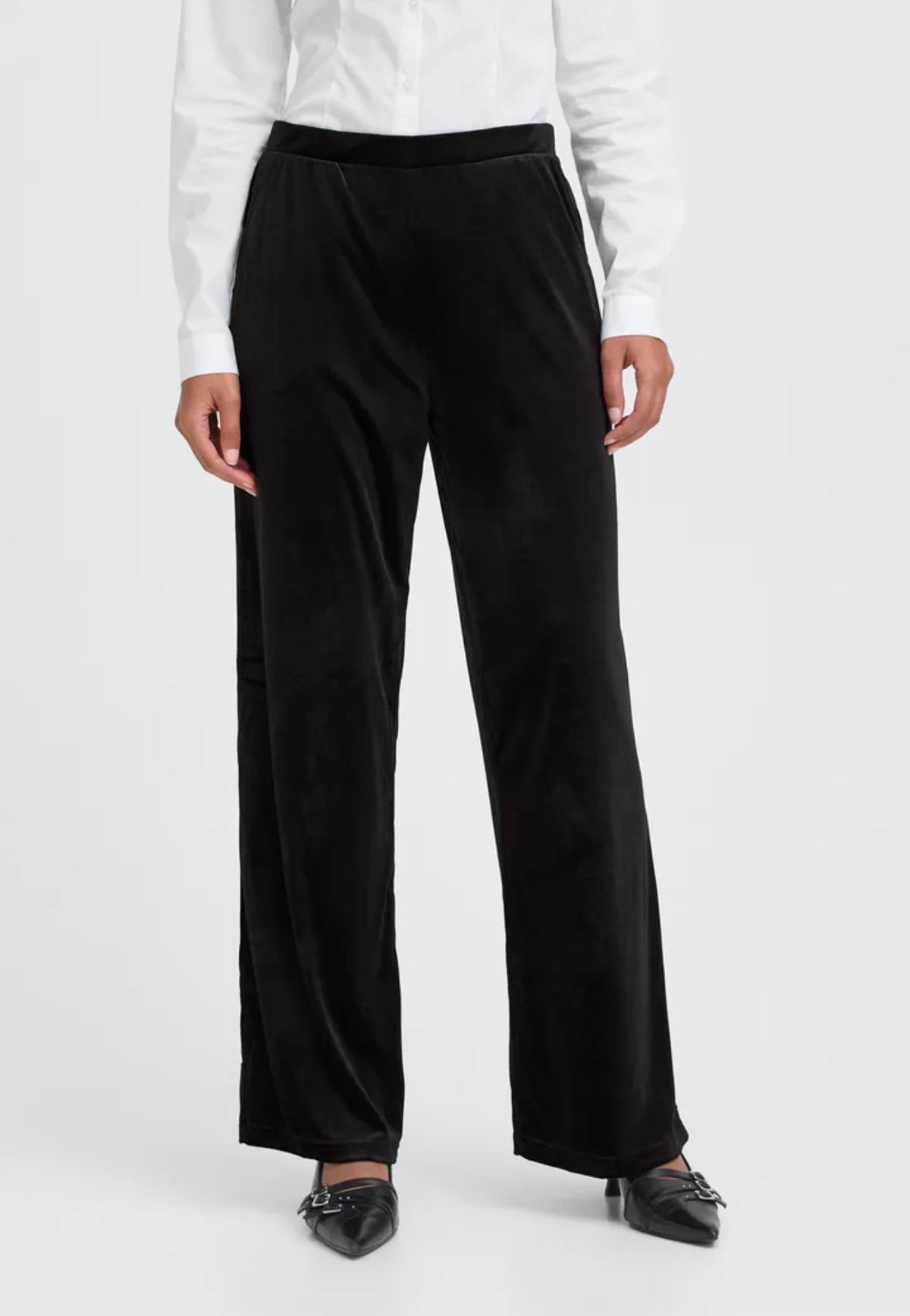 ICHI LAVANNY TROUSERS - BLACK