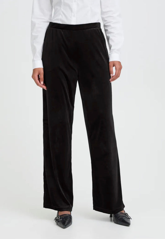 ICHI LAVANNY TROUSERS - BLACK