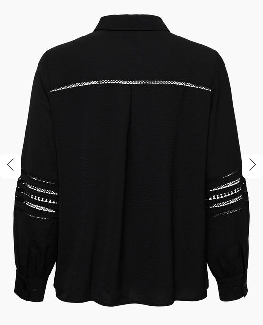 Vero Moda Musla LS Shirt - 10349821 - Black