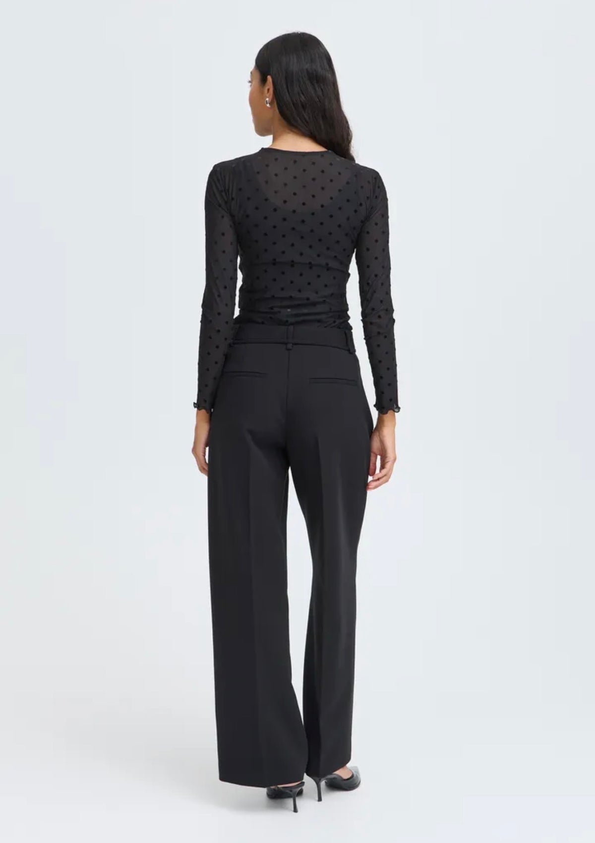 B YOUNG SHIRLEY DOT TOP - METEORITE