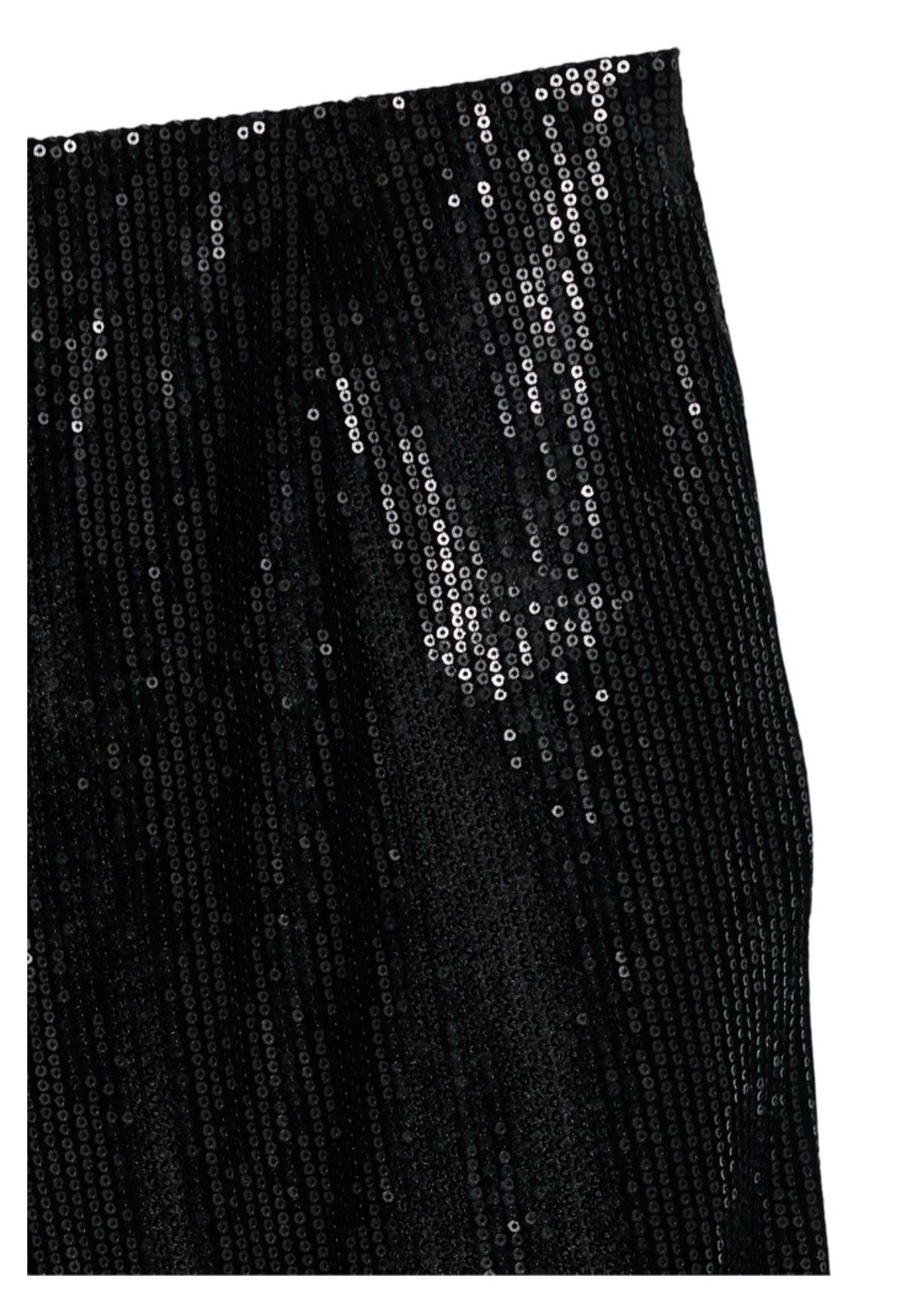 VERO MODA EDMA WIDE LEG SEQUINS PANTS - BLACK/SEQUINS