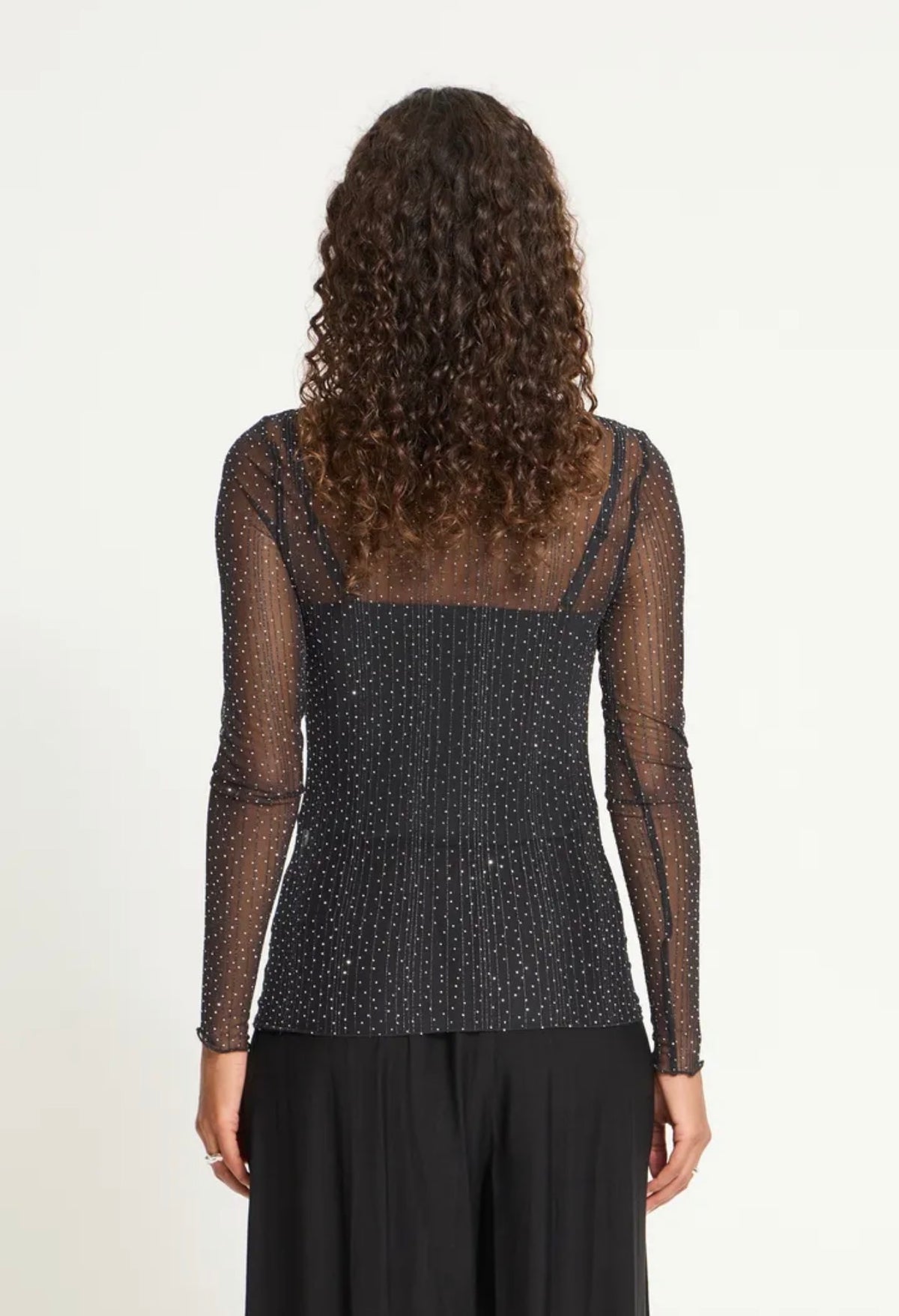ICHI NOVIOLA LS TOP - BLACK