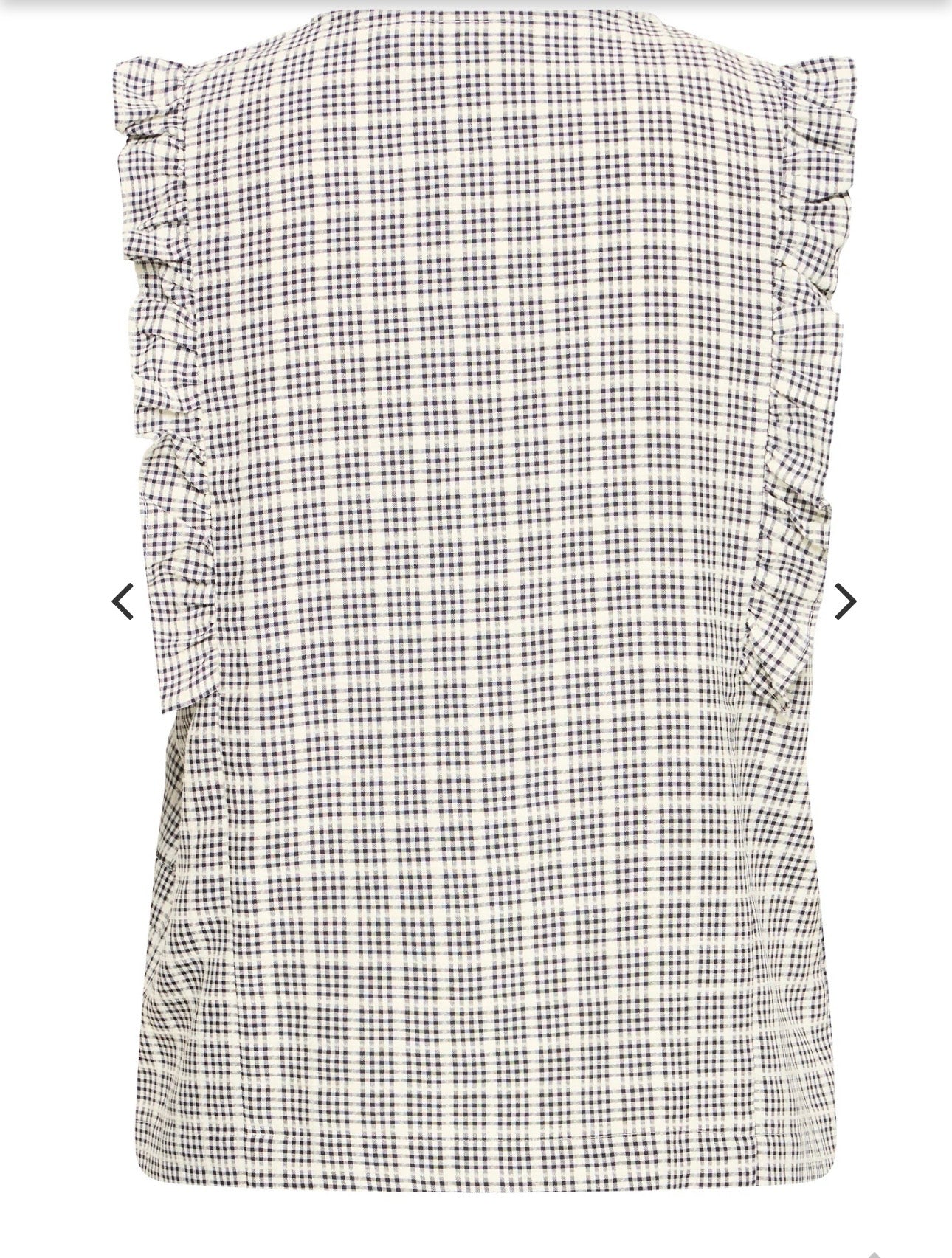 ICHI JOLA TOP 20125458 BLUE / WHITE CHECK