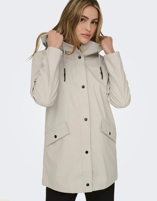 ONLY LELISA RAINCOAT SILVER LINING