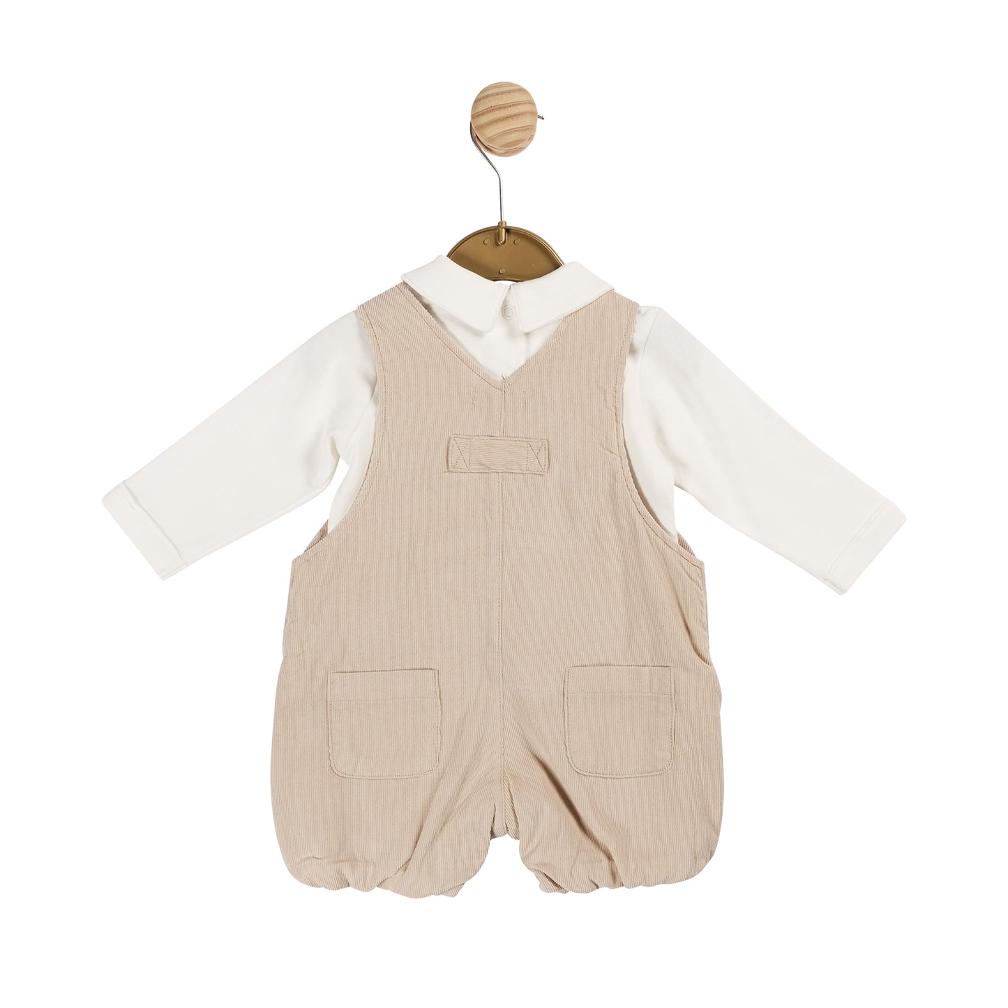 MINTINI Top & Short Dungaree Set Beige MB6003