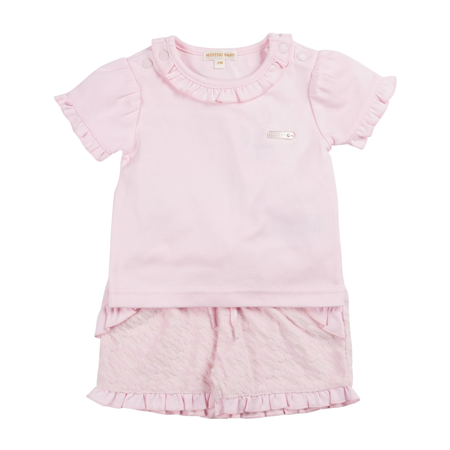 Mintini Top & Short Set Pink MB6343A