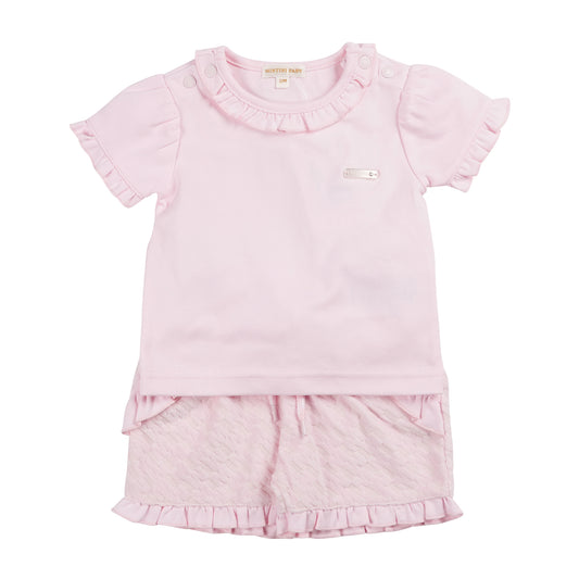 Mintini Top & Short Set Pink MB6343A