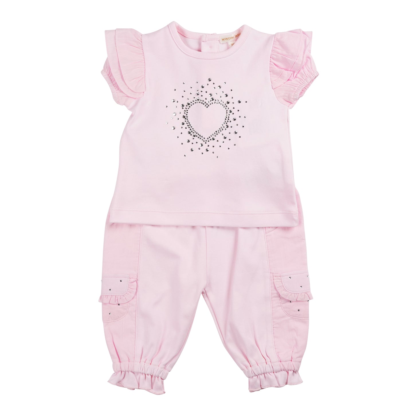 MINTINI PINK TOP AND TROUSER SET