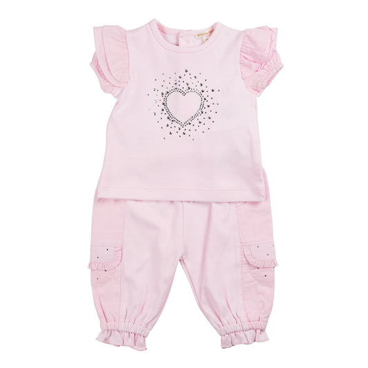 MINTINI PINK TOP AND TROUSER SET