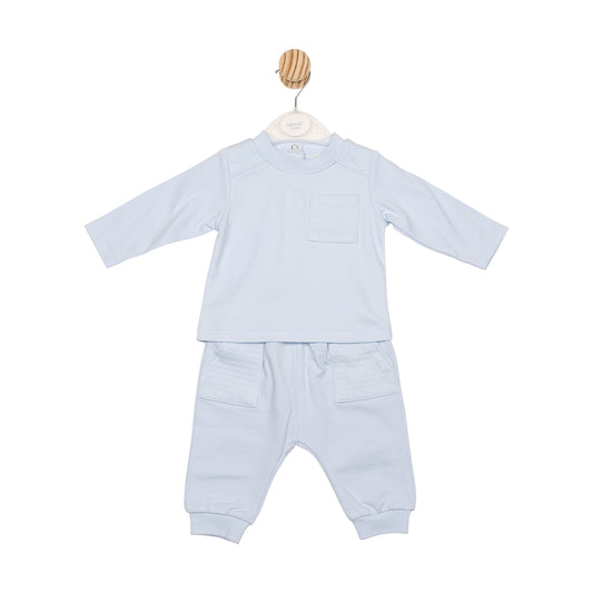 MINTINI TOP & JOGPANT BLUE MB6634/MB6634A CHILDRENSWEAR