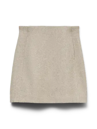 VM FORTUNE ALLISON SHORT SKIRT- SILVER MINK